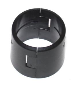 China 19mm Post Wire Shelf Clips , Shelving Split Sleeves Lock Metal Rack Locking Plastic factory
