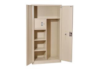 China Office 2 Door Steel Locker Height 1850mm With Safety Box Inside factory