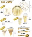 Disposable Gold Party Plates And Cups