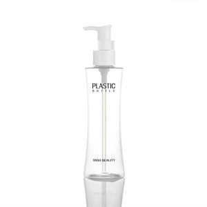 China Transparent custom empty cosmetics plastics face cream body lotion 200ml pump bottle factory