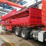 Steel 3 Axles Cargo Transport Trailer/Platform Log Timber Truck Semi Trailer