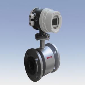 China integrate type water flow meter with rubber lining flanged connection factory