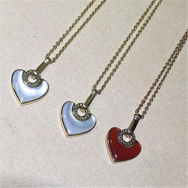 B BVGARI series love diamond necklace 18k gold white gold yellow gold rose gold
