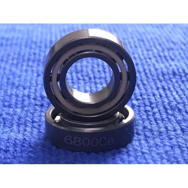 High Precision Open 6800 Ceramic Ball Bearings Peek / Nylon / Peek Cage