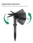 IP65 Waterproof 40 LED Outdoor Solar Landscape Spotlights For Trees