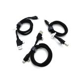 Nylon 2 In 2 Fast Charging Cable Customized Logo For Mobile Phone And Data