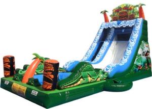 China Waterproof Plato PVC tarpaulin Tall Inflatable Water Slides Rental factory