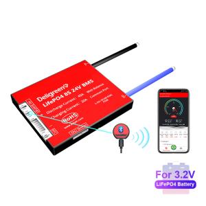 China Lithium Battery Bluetooth 8S 24V 40A Lifepo4 Smart Bms factory