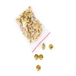 Bulk Rose Gold Plated Custom Metal Badge Flower Heart Glitter Art