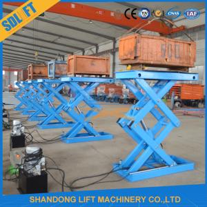 China 2tons 2m Stationary Hydraulic Scissor Lift Warehouse Cargo Lift Table Platform factory