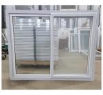 80mm Single PVC Sliding Window Single Glass Tempered Glazed White UPVC With