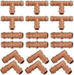 Universal Barbed Coupling Fitting Irrigation Tubing Connectors For 1/2" Drip