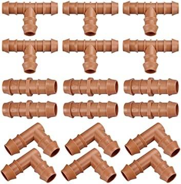 Universal Barbed Coupling Fitting Irrigation Tubing Connectors For 1/2" Drip