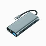 Aluminum Case 100W USB C Dock 5Gbps USB HDMI Hub For Laptop