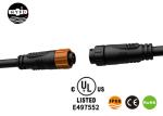 Auto Lock 3 Pin Nylon PA66 9.0MM M16 Connector