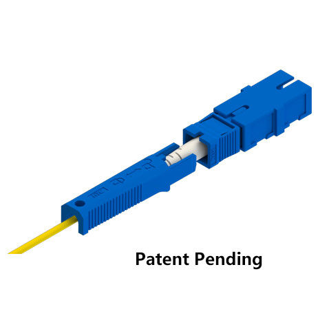 SC Secure Lockable Industrial Fiber Optic Connectors Applies To 2.0/3.0mm Cable