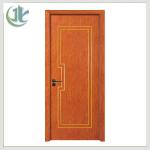 Modern Solid Wood Residential WPC Doors PVC Customized Anti Flaming Features