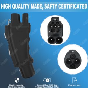 Olink DC Charging EV Adapter Chademo Fast Connector CHAdeMO CCS2 to Chademo
