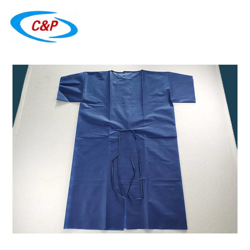 Blue Hospital Nonwoven Medical Gown For Isolation Bulkbuy