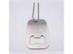 Stainless Steel Printed Blank Dog Tag Beer Bottle Opener,Promotion die punched
