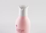 Matted Pink 200ml PET PCR Plastic Cosmetic Bottle With White ABS Cap