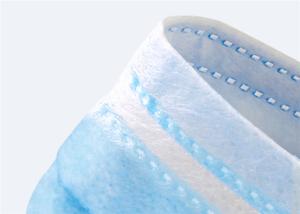 China Three Player Anti Pollution Face Mask , Civil Blue Disposable Face Mask factory