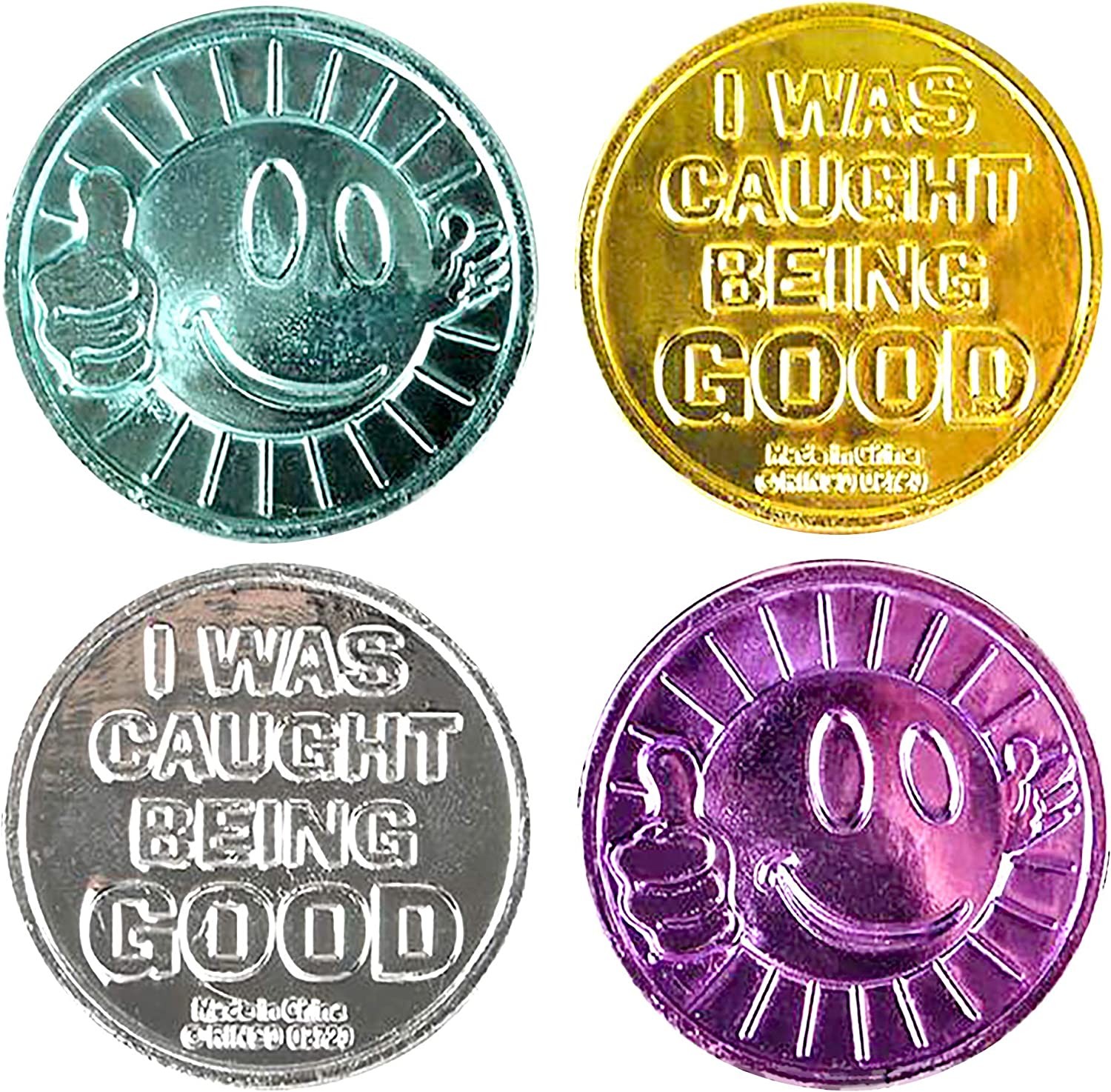 ArtCreativity Colorful Coin Collection Plastic Token for Ideal School Reward and Prize from Mom to Kids Ages