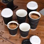 FDA 90mm Diameter Paper Disposable Cups For Hot Drinks