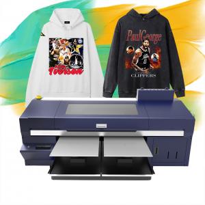 China Double Station Digital Textile Printer T Shirt Printing Machine A2 A3 White Ink factory