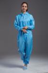 Microelectronics Anti Static Garments Hooded Coveralls Dust Protection Clothing