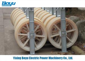 China Galvanized Steel Frame Bundled Conductor Pulley 3 Sheave Pulley Blocks factory