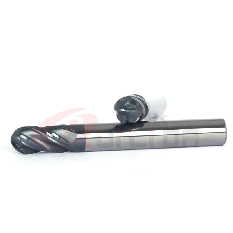 8mm 4F 9/16" 7/16" 5/16" Ball Nose End Mill Steel Cnc Ball Nose Bit