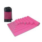Square Quick Dry Sports Microfiber Gym Towels With Logo And Clip
