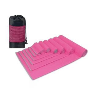 China Custom Recycled Microfiber Suede Towel Quick Dry Microfiber Sports Towel factory