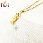 Unisex SS304 Skeleton Pendant Necklace Thickness 2.5MM
