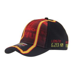 China Breathable 100% Polyester Baseball Caps With Flat Embroidery Logo factory