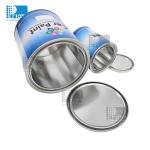 1-4L Gallon Car Paint Tin Cans Round Tinplate Cans With Lever Lid