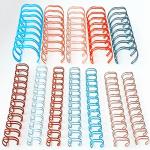 60 Sheets 5/16'' Colorful Double Wire O Metal Double Loop Wire