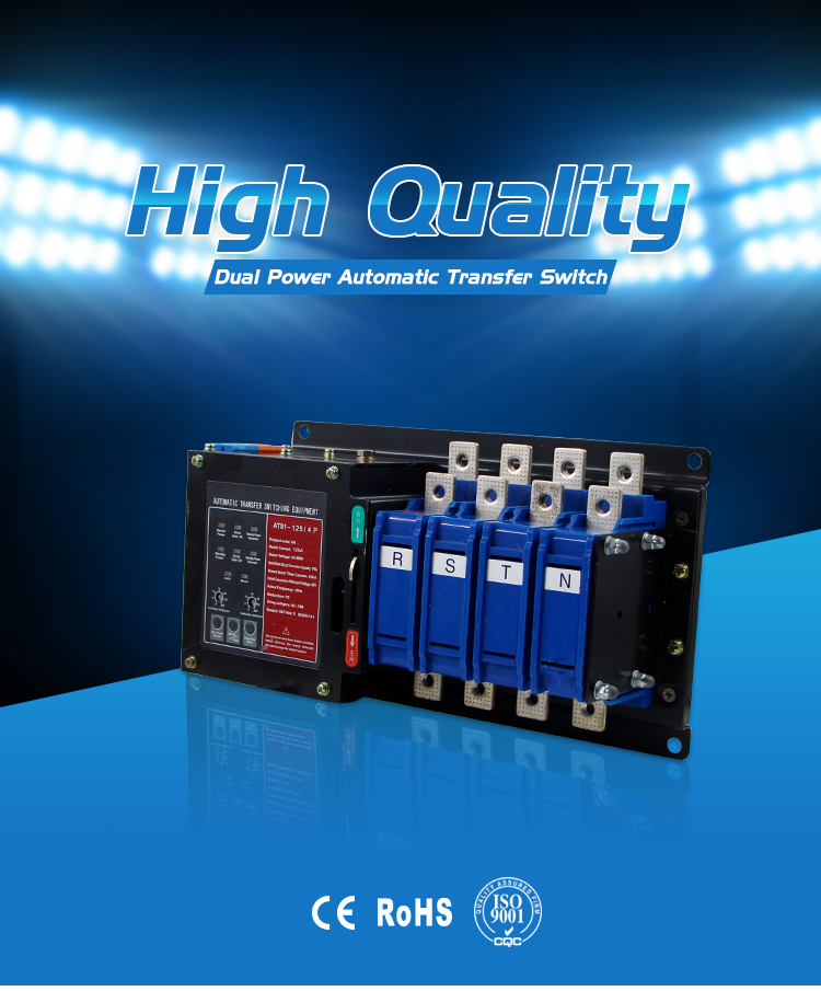 AC 400V Static Transfer Dual Power Automatic Transferring Switch