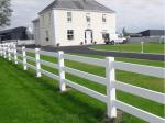 2m Height White Color 4 Rails PVC Vinyl Horse Farm Fence