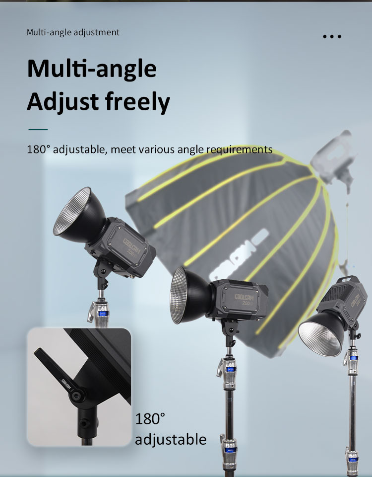 220W 200D High Brightness LED Fill Light For Live Broadcast Or Live Streaming