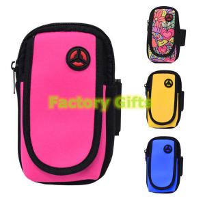 China Custom Portable Mobile Sports Excersie Arm Band Bag For Gifts With Phone Holder Organizer factory
