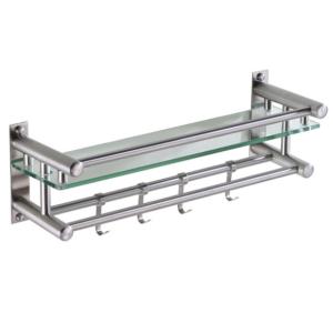 China Morden Bathroom Hardware Accessories Rectangular Rack Wall Mounted factory