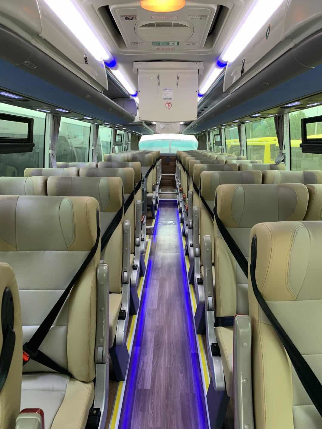 Used Zhongtong Bus LCK6128 New Bus 56 Seats double Doors Big Compartment Rear Engine