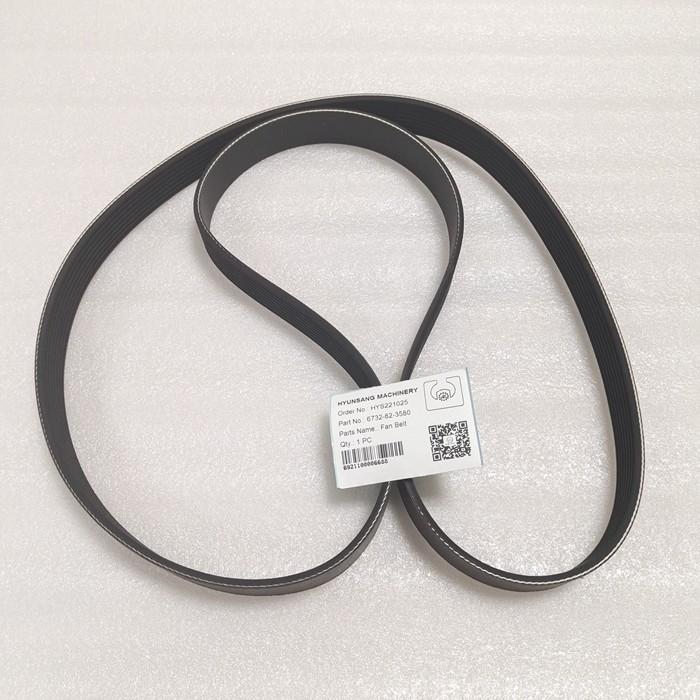 Hyunsang Excavator Engine Parts Belt 6732-82-3580 6732823580 For PC300 PC350