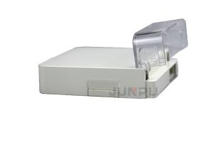 China wall mounted Fiber Optic Cable Termination Boxes rosette PC+ABS material factory