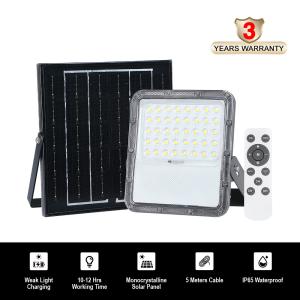 China 100w 200w RGB Wall Mounted Solar LED Flood Light For Stadium Rechargeable IP66 Waterproof factory