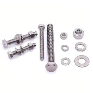 China ANSI Standard Finish ZINC M8 M10 304 Stainless Steel Nut Bolts for Industrial Applications factory