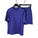 High jogging sets Elastic Waist Cotton sports tracksuit Round Neck Trucksuit