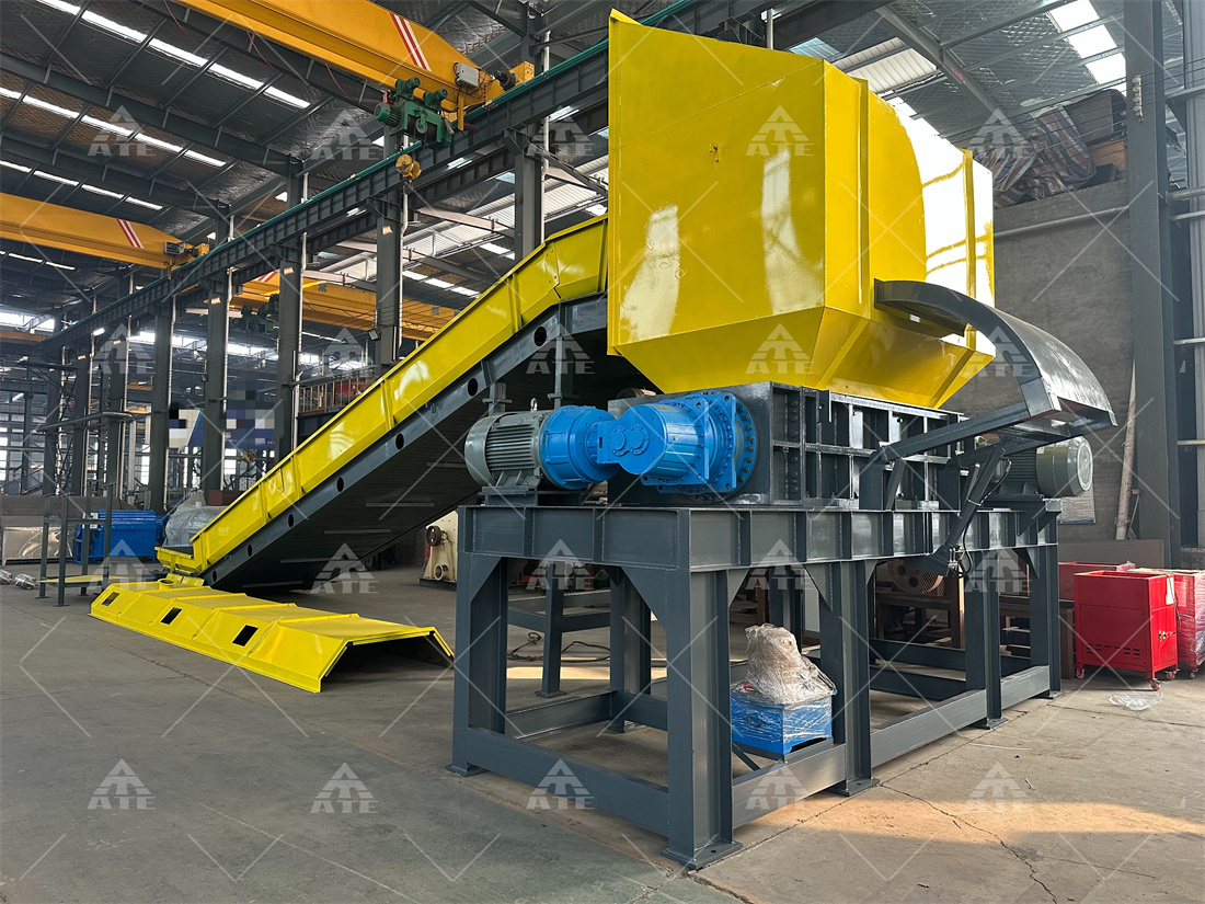 Waste Carton Box Textile Fabric Scrap Metal Shredder Machine